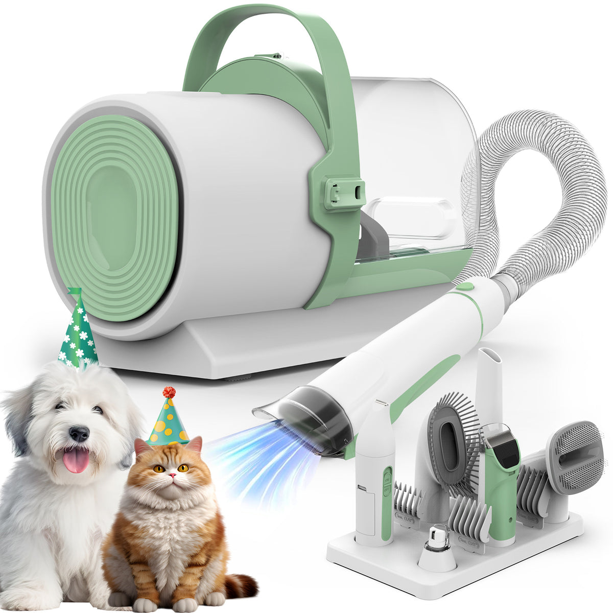 Multifunctional pet grooming trimmer kit USB rechargeable low noise - PetVIPco