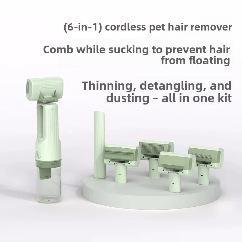 Wireless Pet Grooming Vacuum Comb